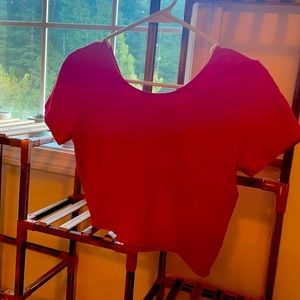 Red Crop Top